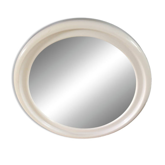 Miroir rond vintage en plastique- Ref 548