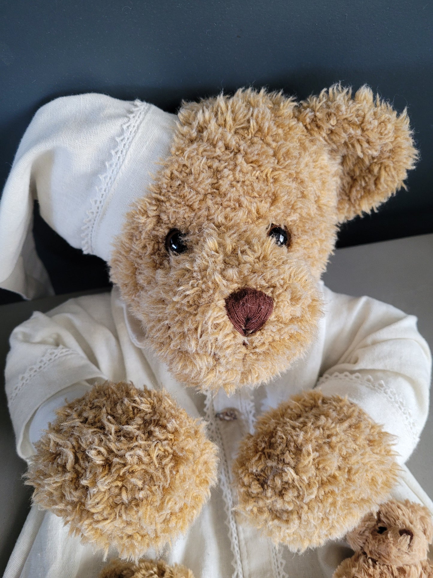 Porte pyjama nounours en lin La Galleria - Ref 326