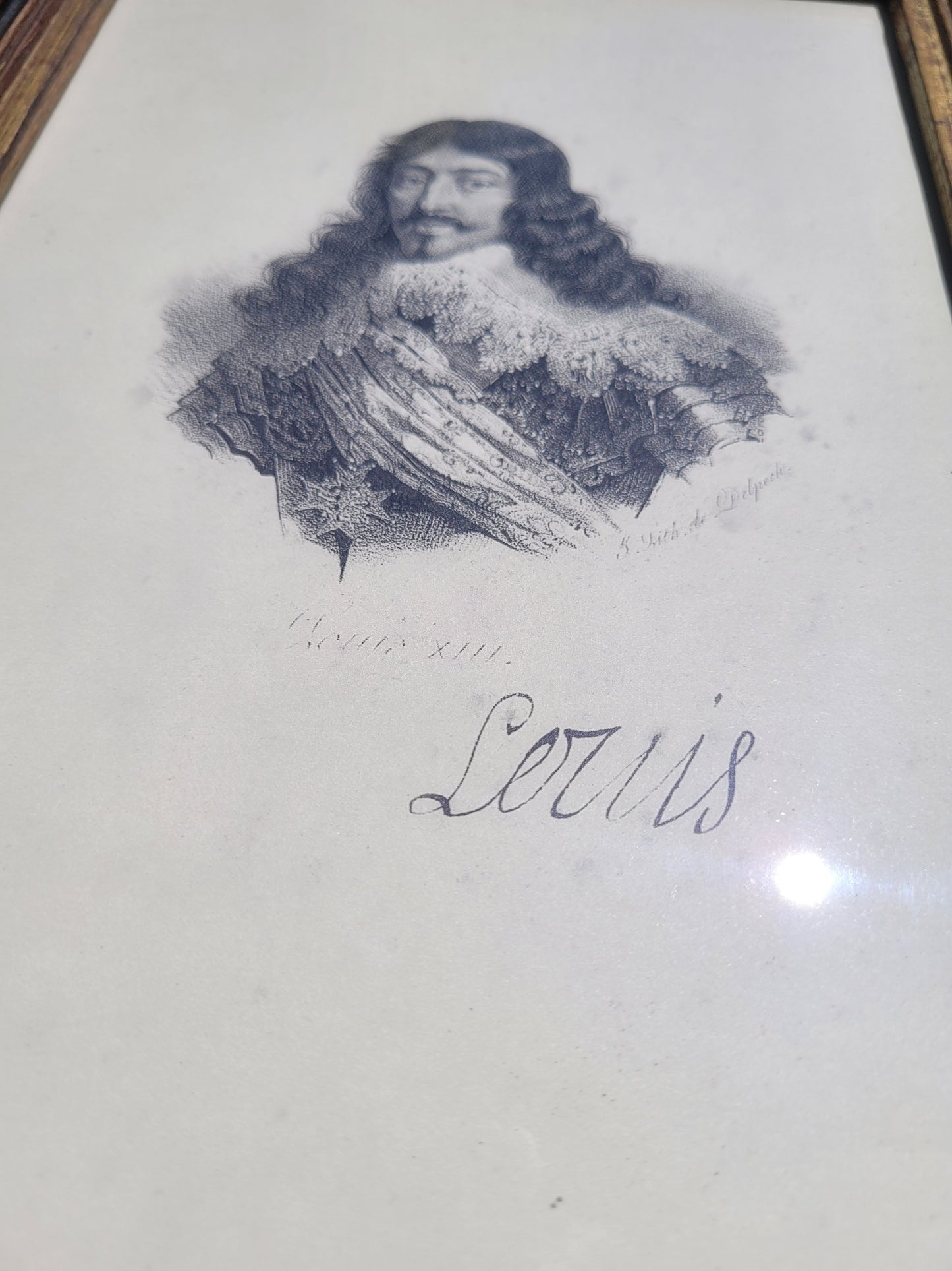 Lot de 4 portraits de Rois de France - Ref 463