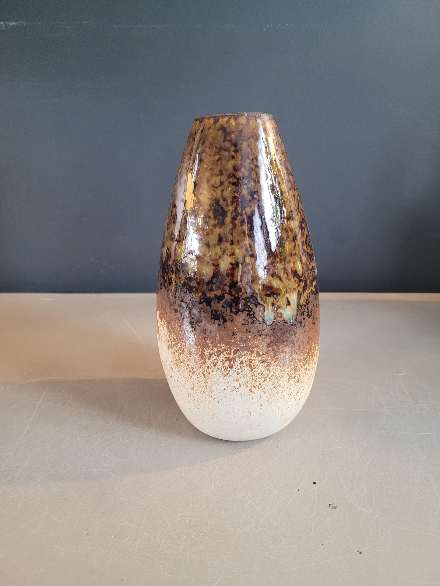 Vase vintage en céramique émaillée- Ref 527