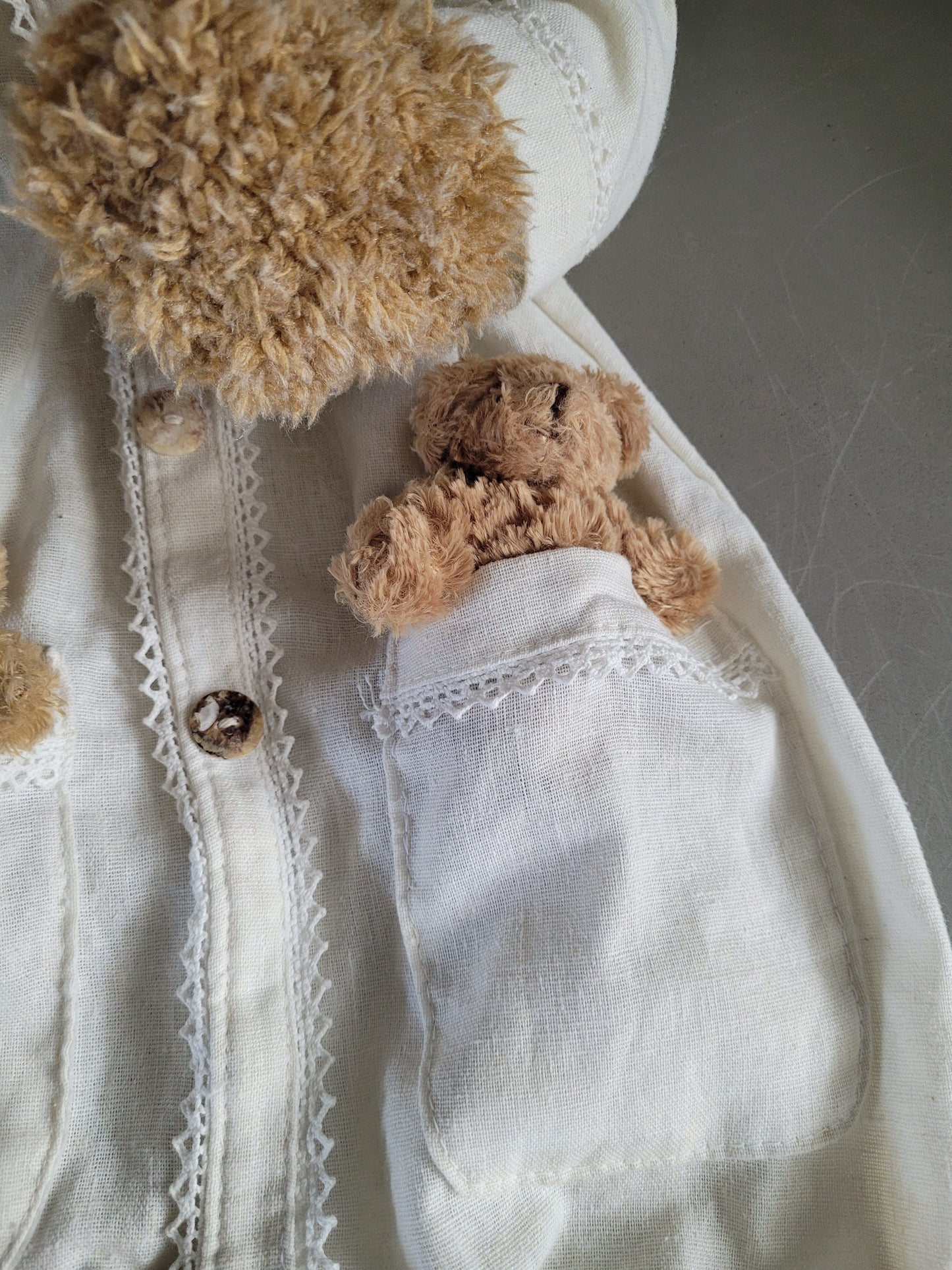 Porte pyjama nounours en lin La Galleria - Ref 326