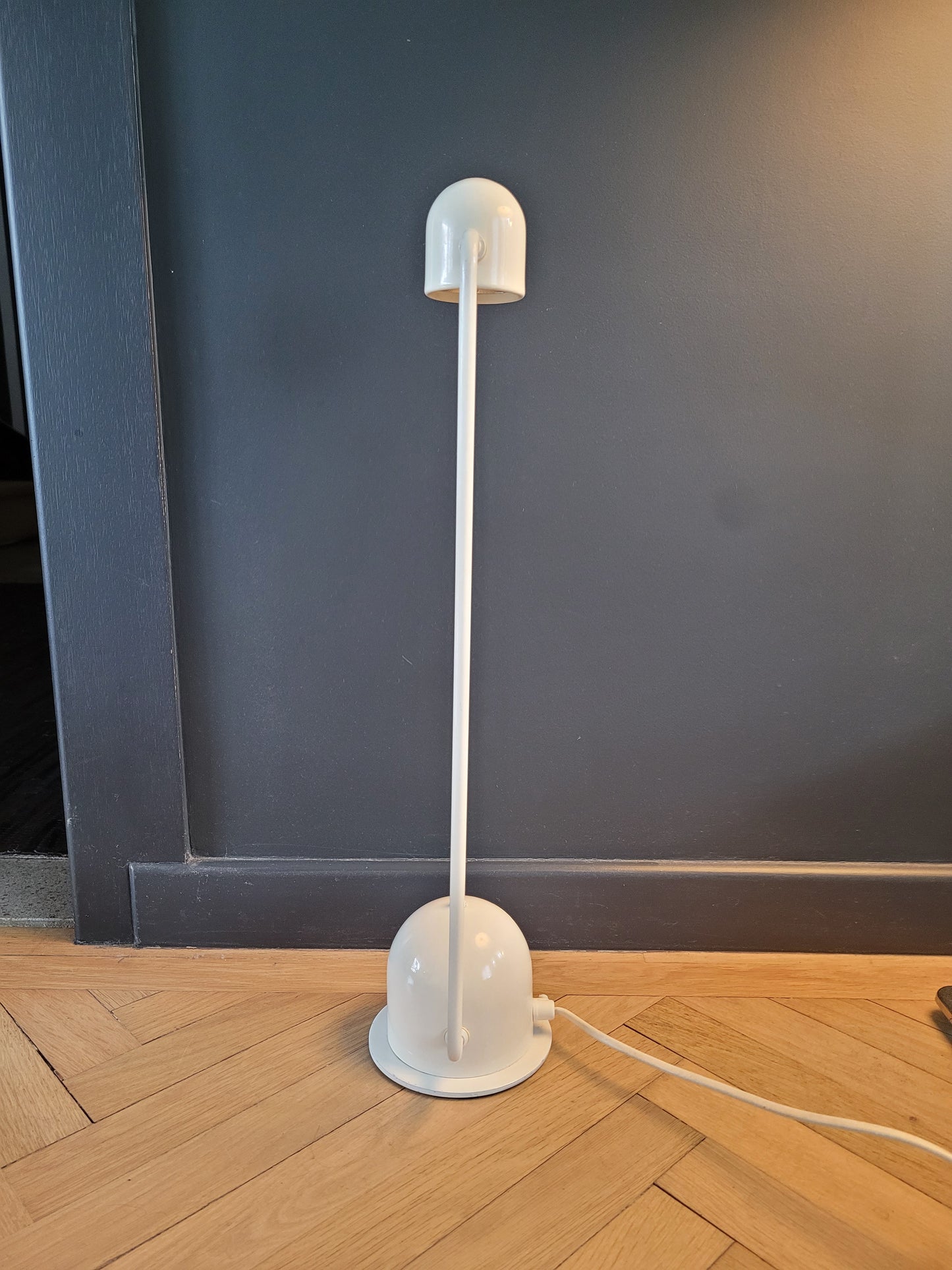 Lampe de bureau vintage articulée laquée blanc - Ref 281
