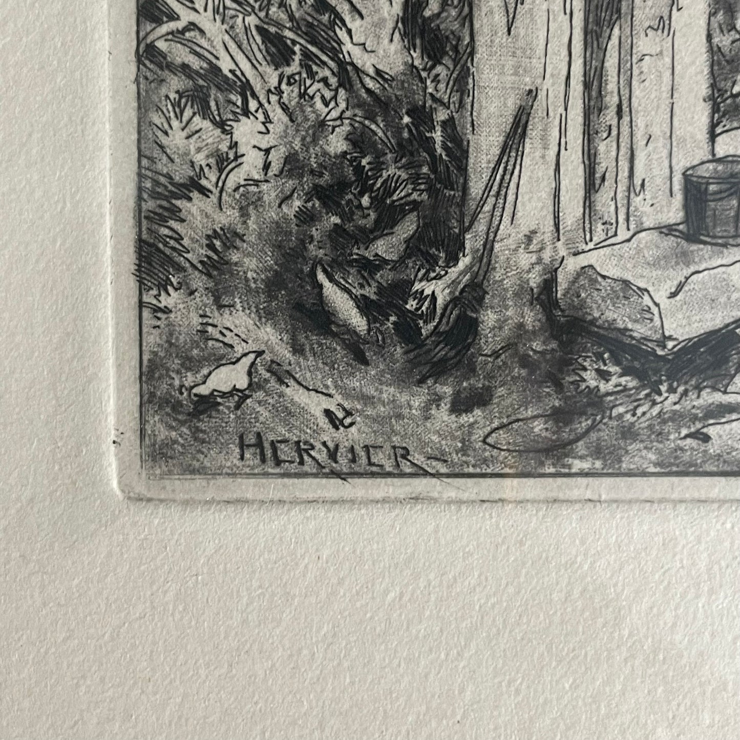 Gravure Louis Hervier imprimé par Charles Delâtre - Ref 1148