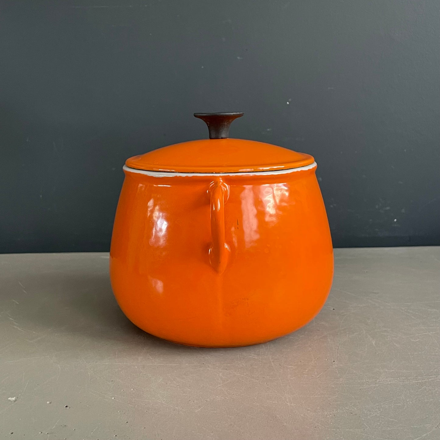 Cocotte en fonte orange Cousances - Marmite - Ref 1203