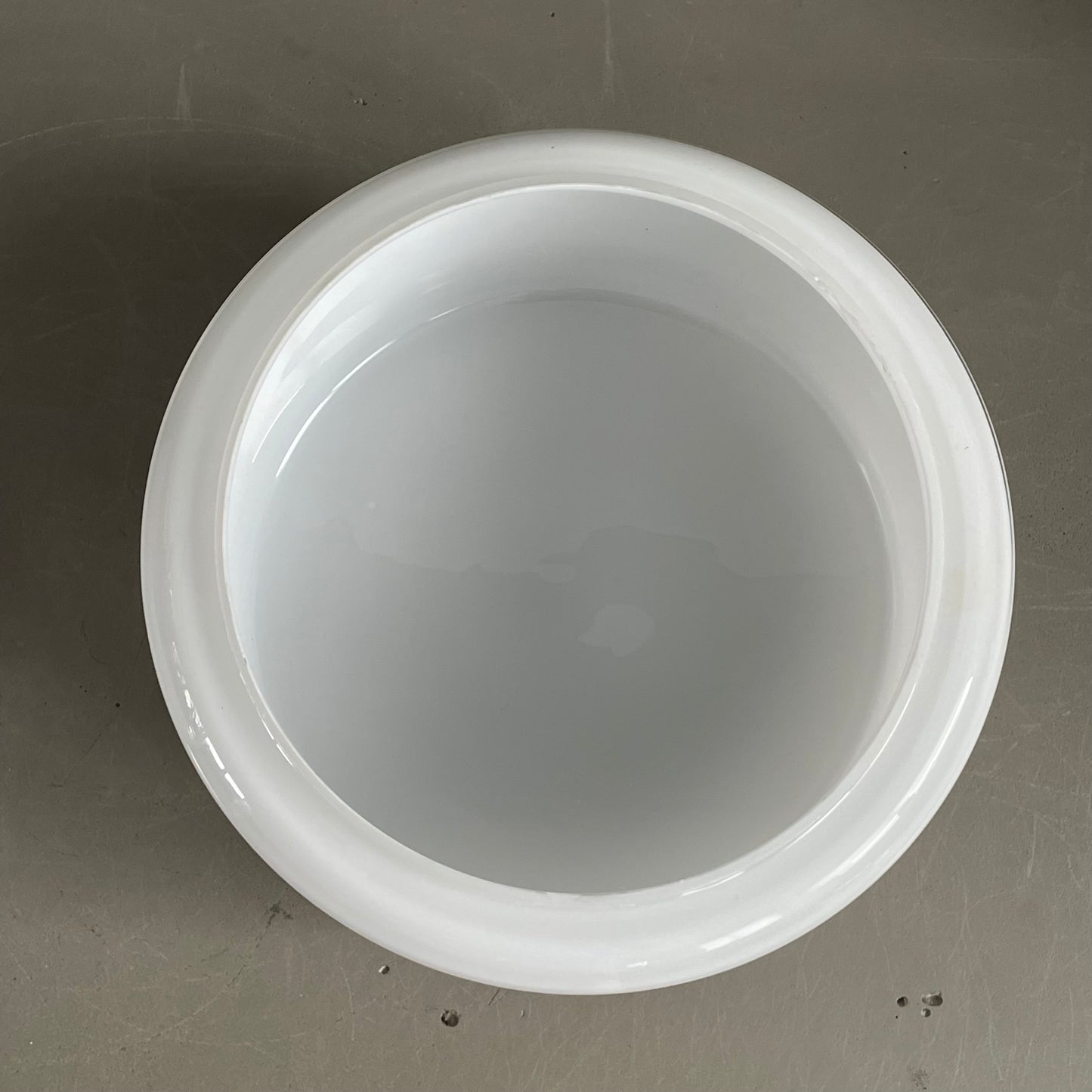 Paire de plafonniers globes en verre blanc - Ref 1175