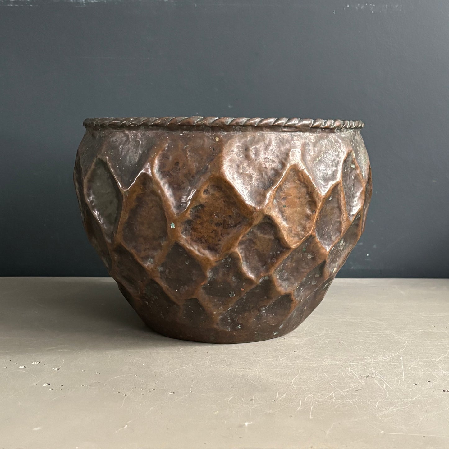 Cache-pot en cuivre - Ref 1263