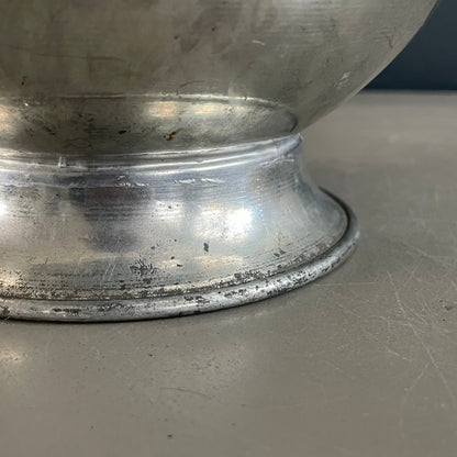 2 pots gigognes en métal argenté Merker - Ref 1091