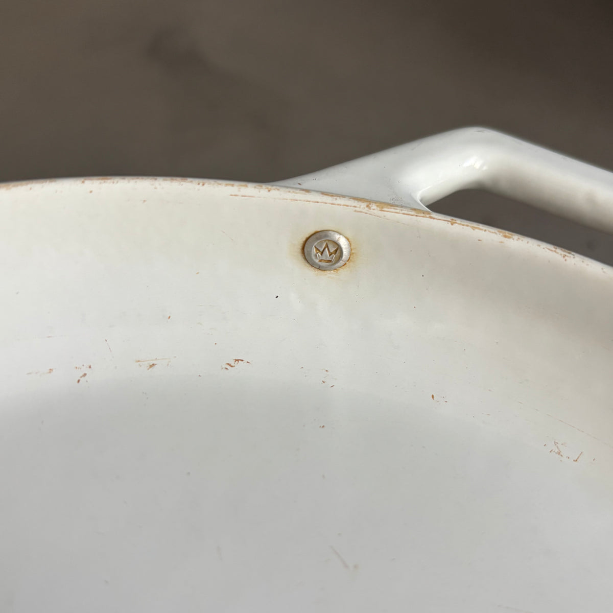 Cocotte scandinave en fonte laquée blanche Copco 1004 Denmark - Ref 1392
