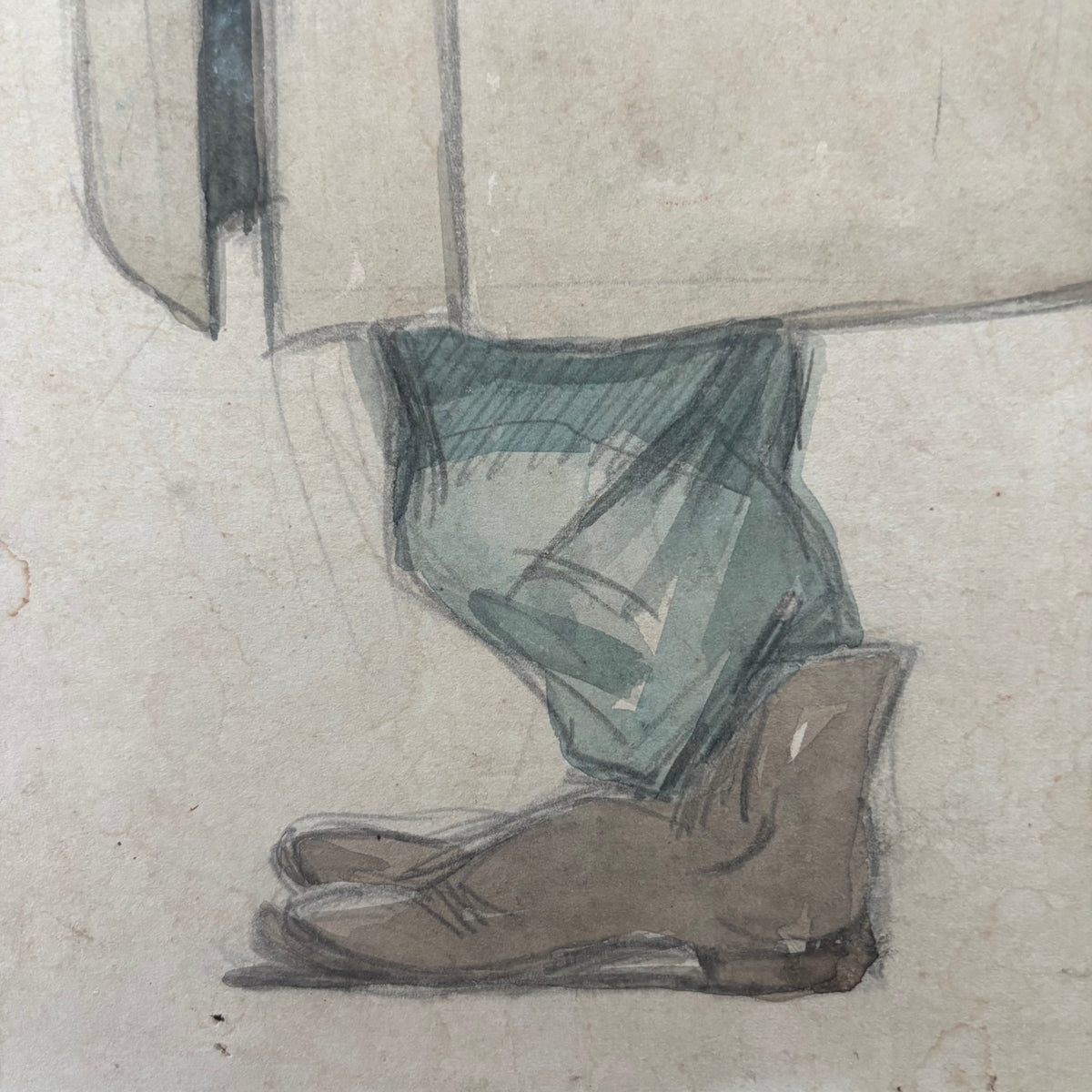 Aquarelle dédicacée et signée Pompon - Ref 1322