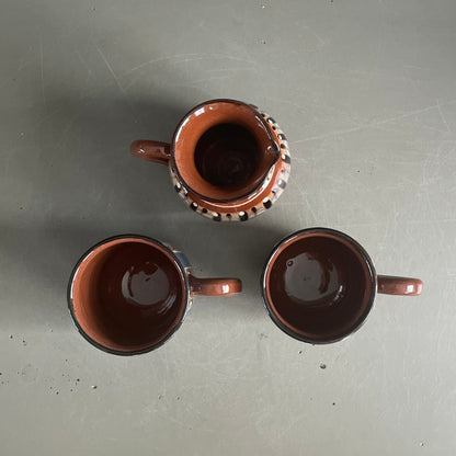 Ensemble tasses et pot à lait - Bulgarie - Ref 1139