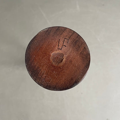 Bougeoir en bois ciselé - 19,5cm - Ref 1172