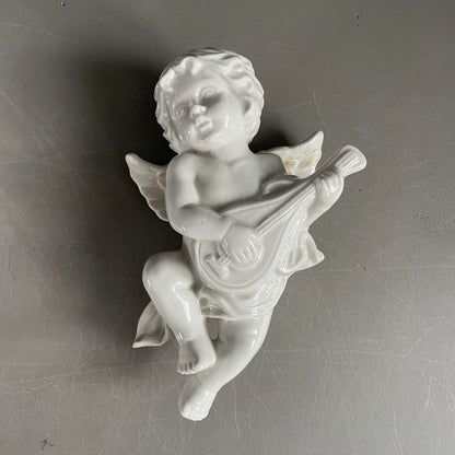Paire d’anges en porcelaine à suspendre - Ref 1154