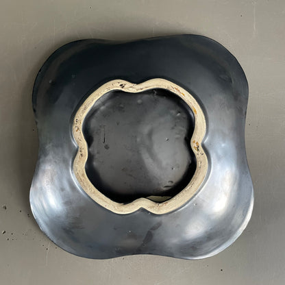 Coupe à fruits années 50 en émail métallisé - Ref 1197