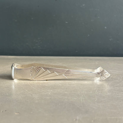 Pince à sucre en métal argenté - 13,7 cm - Ref 1224