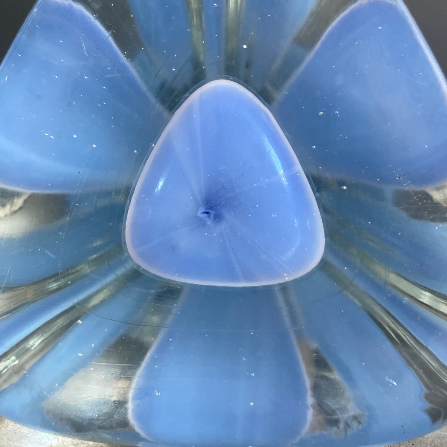 Ensemble en verre soufflé bicolore - Ref 1070