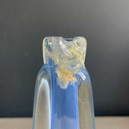 Ensemble en verre soufflé bicolore - Ref 1070
