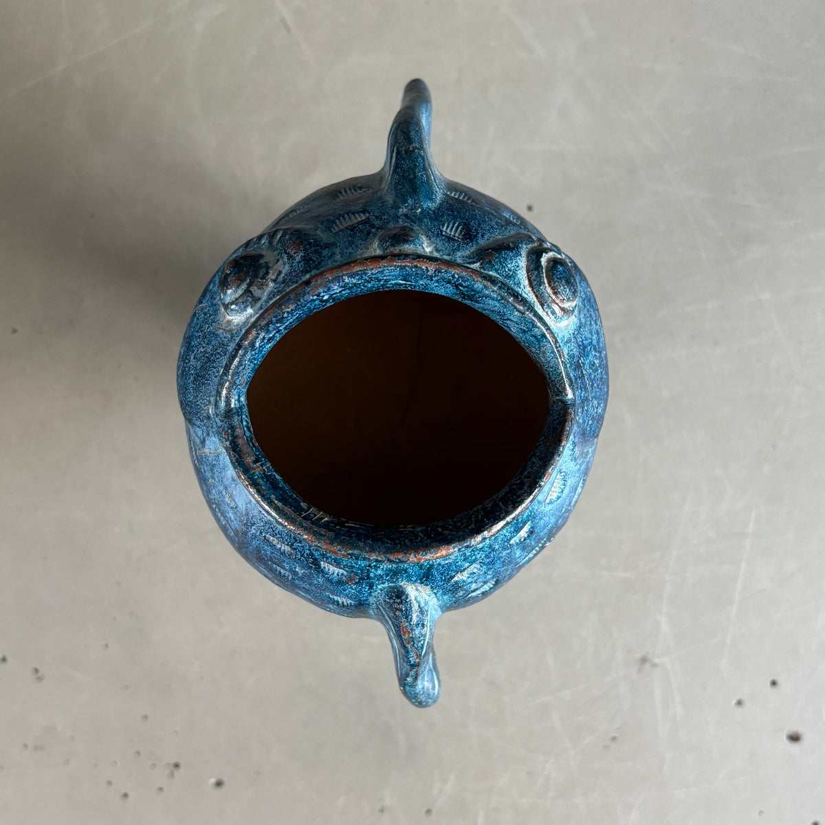 Vase - cendrier poisson en céramique vintage - Ref 1282