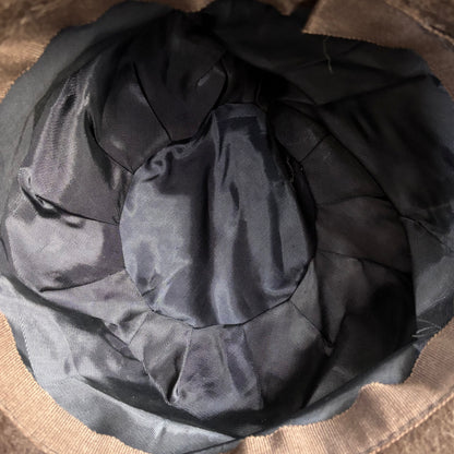 Chapeau en feutre mélusine brun - Taille S - Ref 1382
