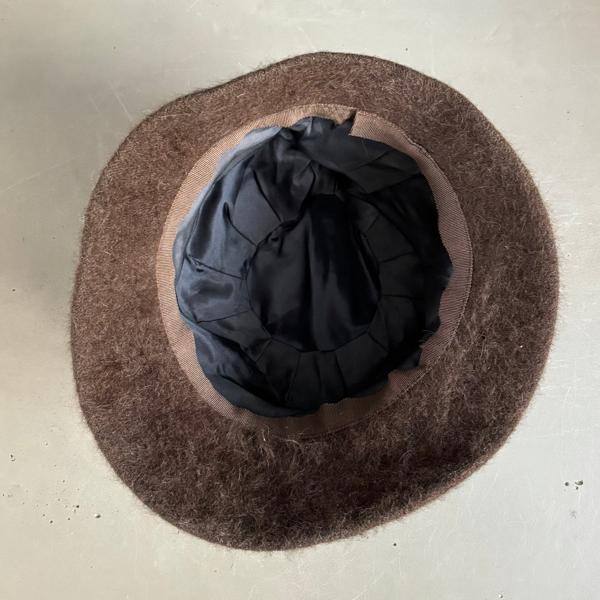 Chapeau en feutre mélusine brun - Taille S - Ref 1382