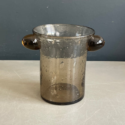 Ensemble en verre bulle fumé Bendor - Ref 1068