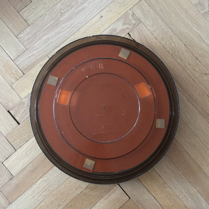 Miroir 70’s en plastique fumé - Ref 1241