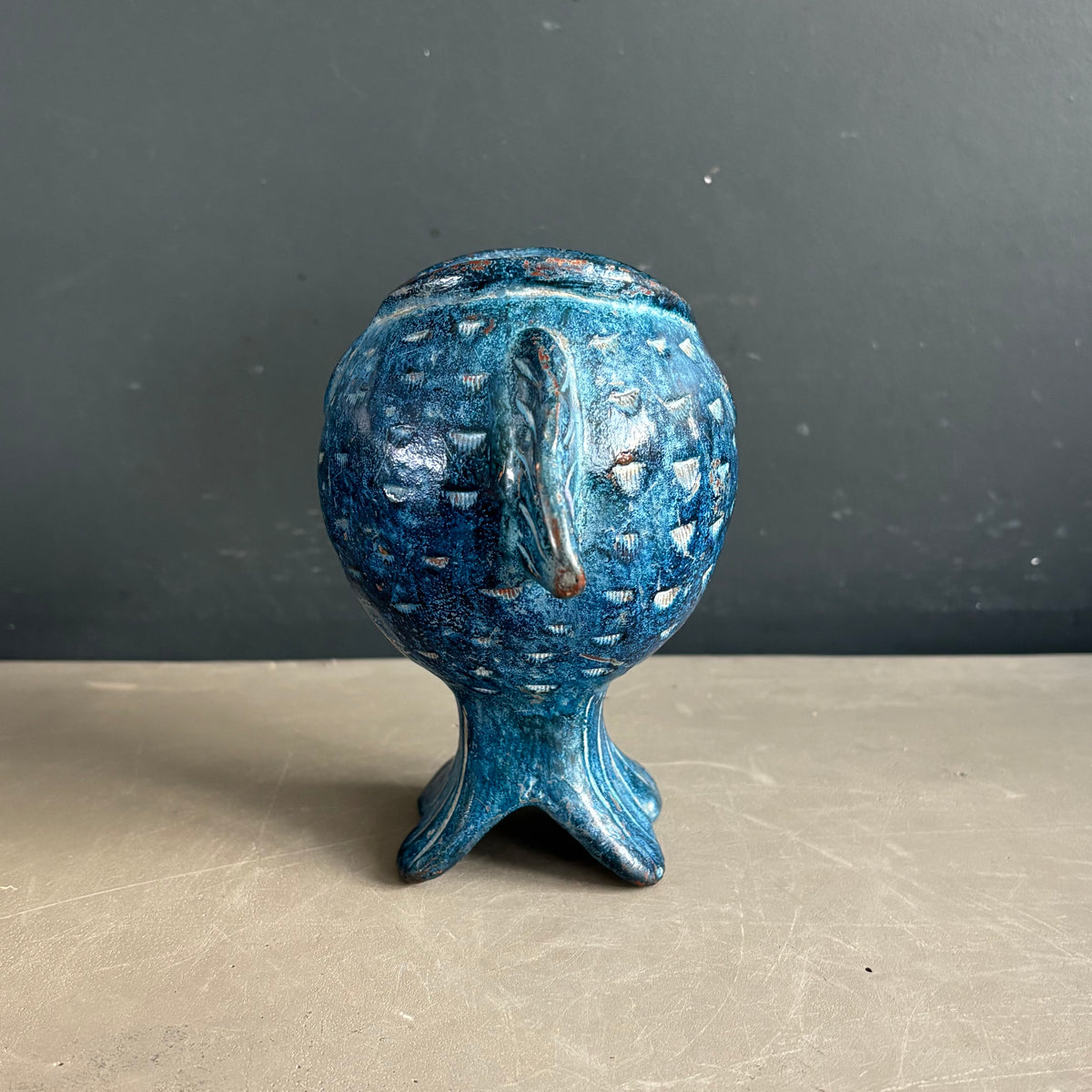 Vase - cendrier poisson en céramique vintage - Ref 1282