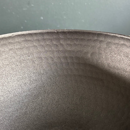 Paire de bols vide-poche en métal laqué noir - Ref 1249