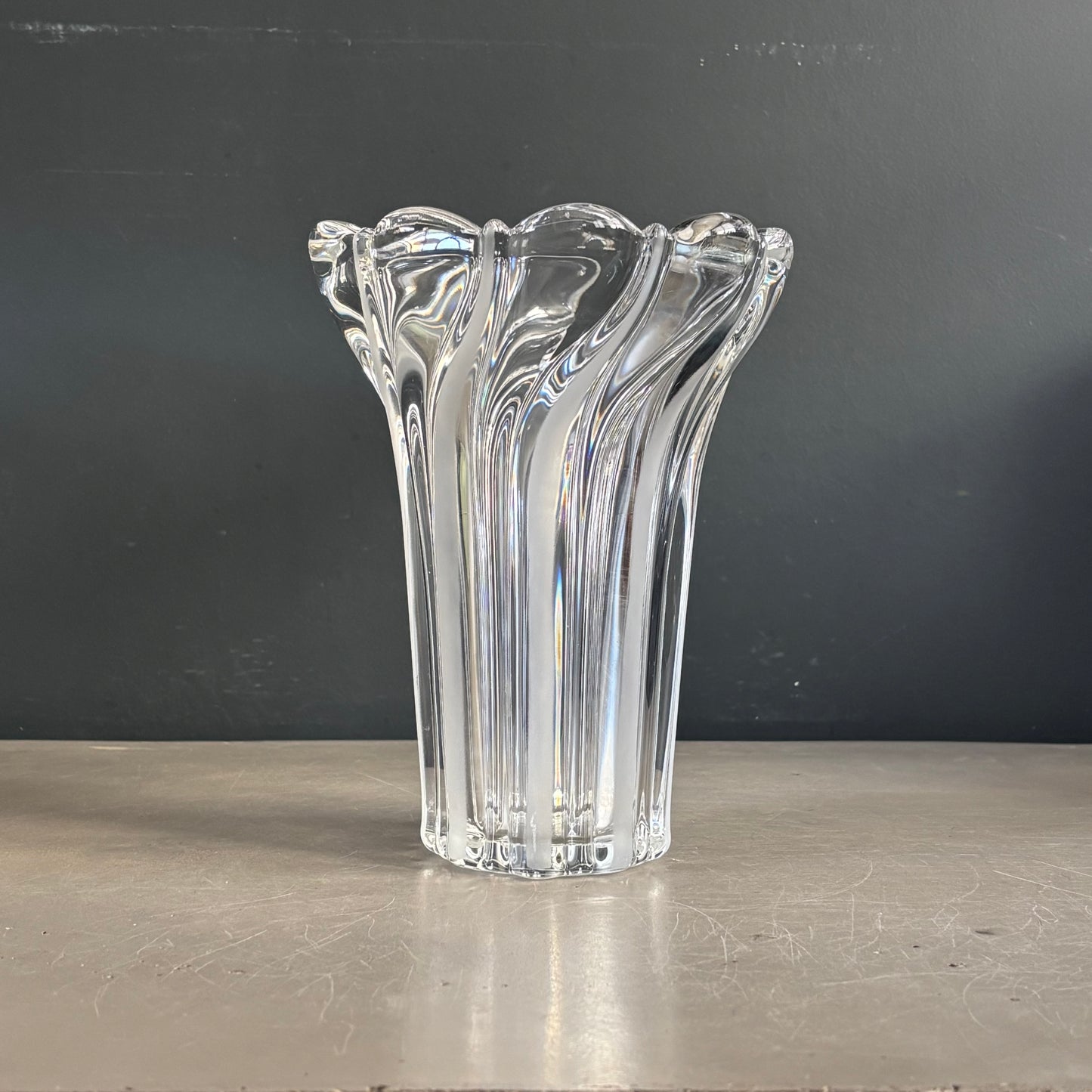Vase en cristal art-déco 20cm - Ref 1329