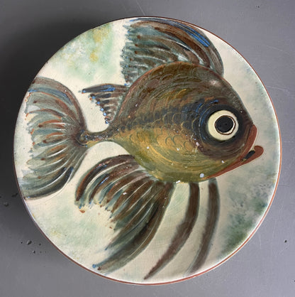 Série de 6 assiettes Puigdemont motifs poissons - Ref 1049