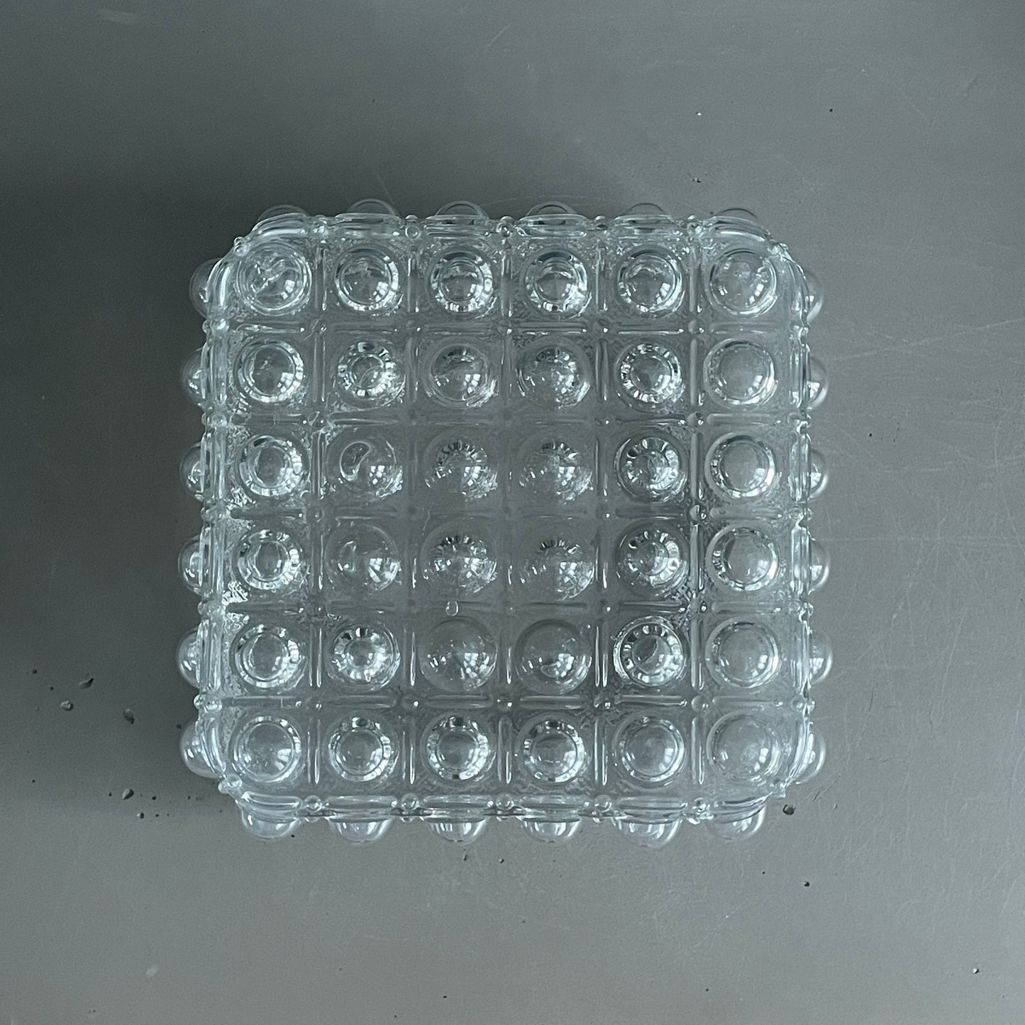 Plafonnier applique en verre moulé bulles - Ref 1147