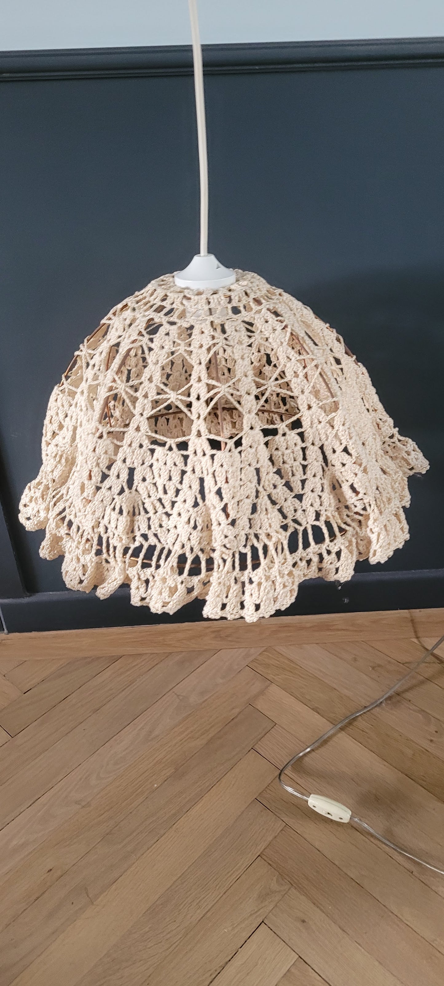 Suspension en crochet vintage- Ref 69