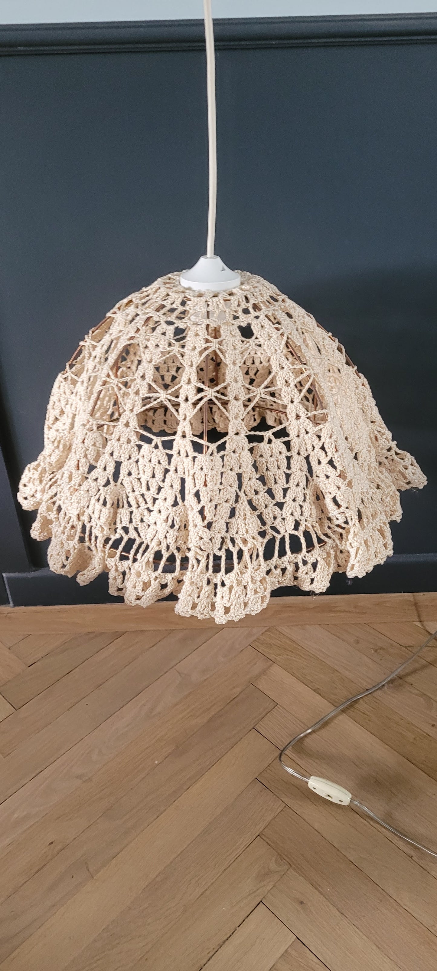 Suspension en crochet vintage- Ref 69
