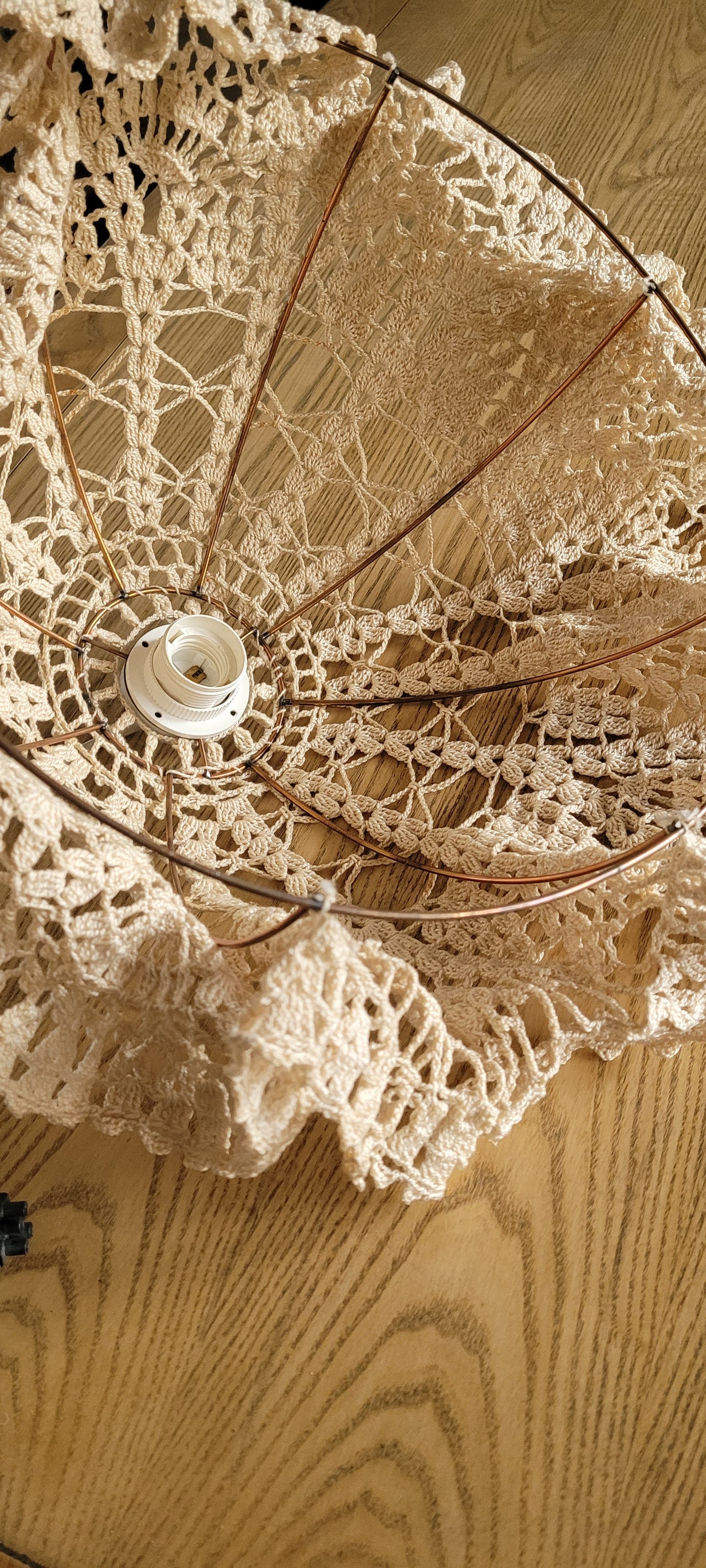 Suspension en crochet vintage- Ref 69