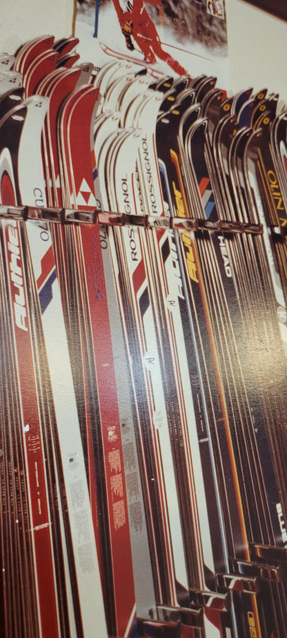 Photo d'art vintage - Magasin de ski années 80 - Ski alpin - Ref 65