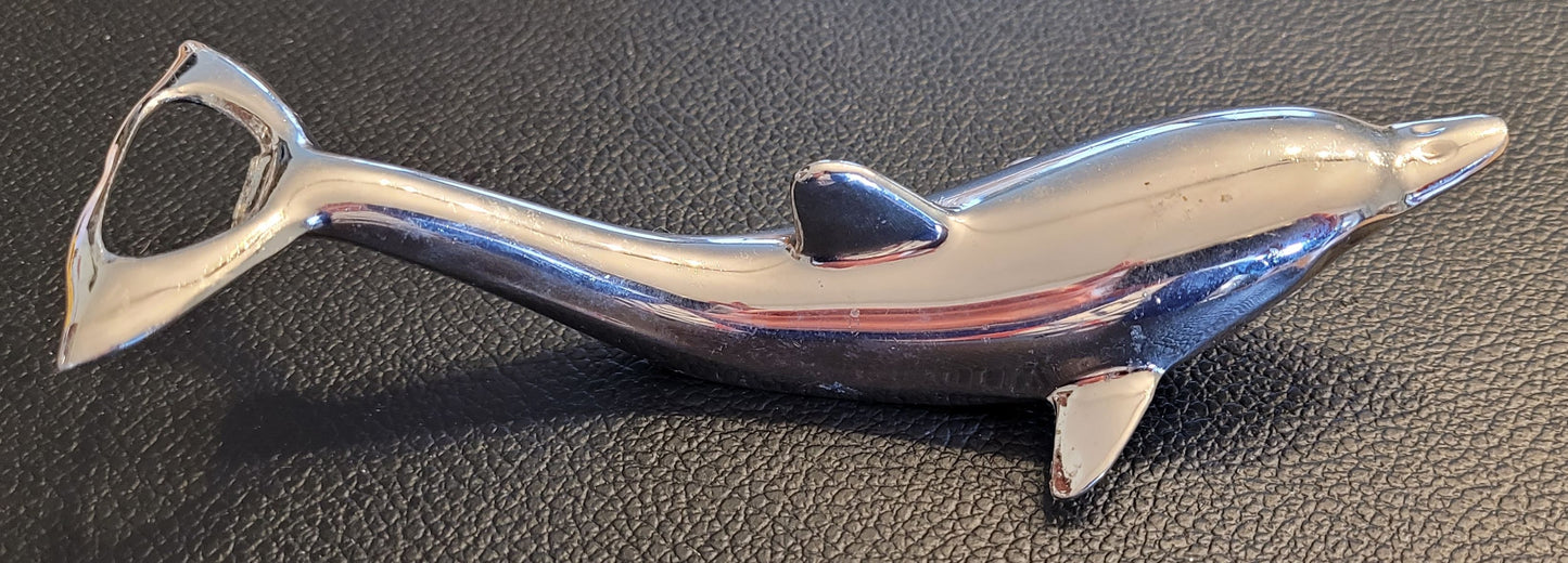 Décapsuleur ouvre-bouteille dauphin chromé Ref 4