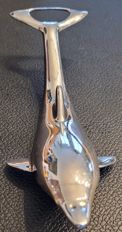 Décapsuleur ouvre-bouteille dauphin chromé Ref 4