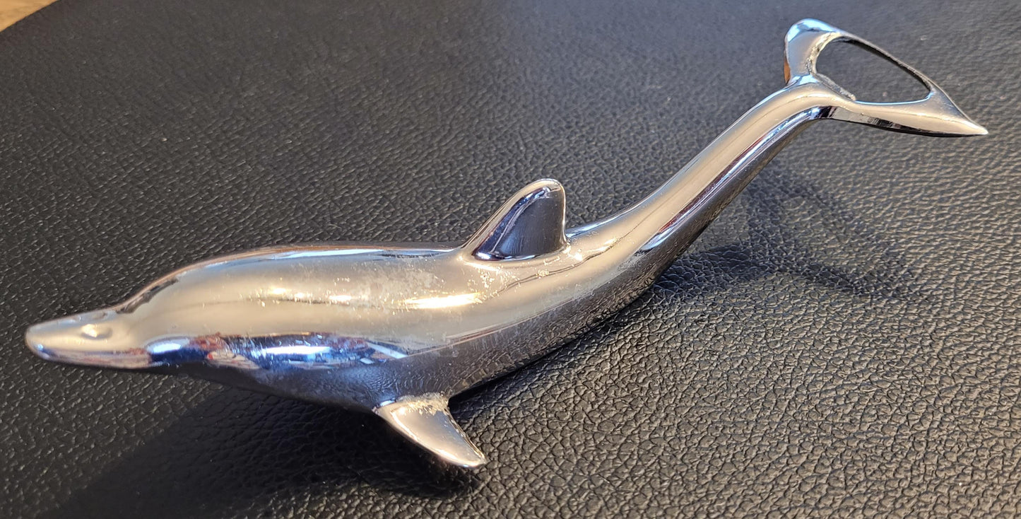 Décapsuleur ouvre-bouteille dauphin chromé Ref 4