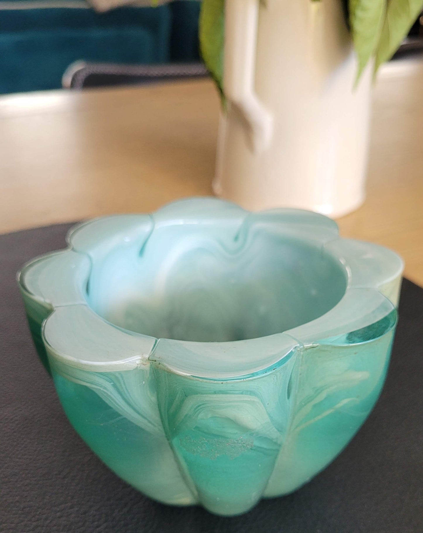 Pot en verre bicolore - ref 2