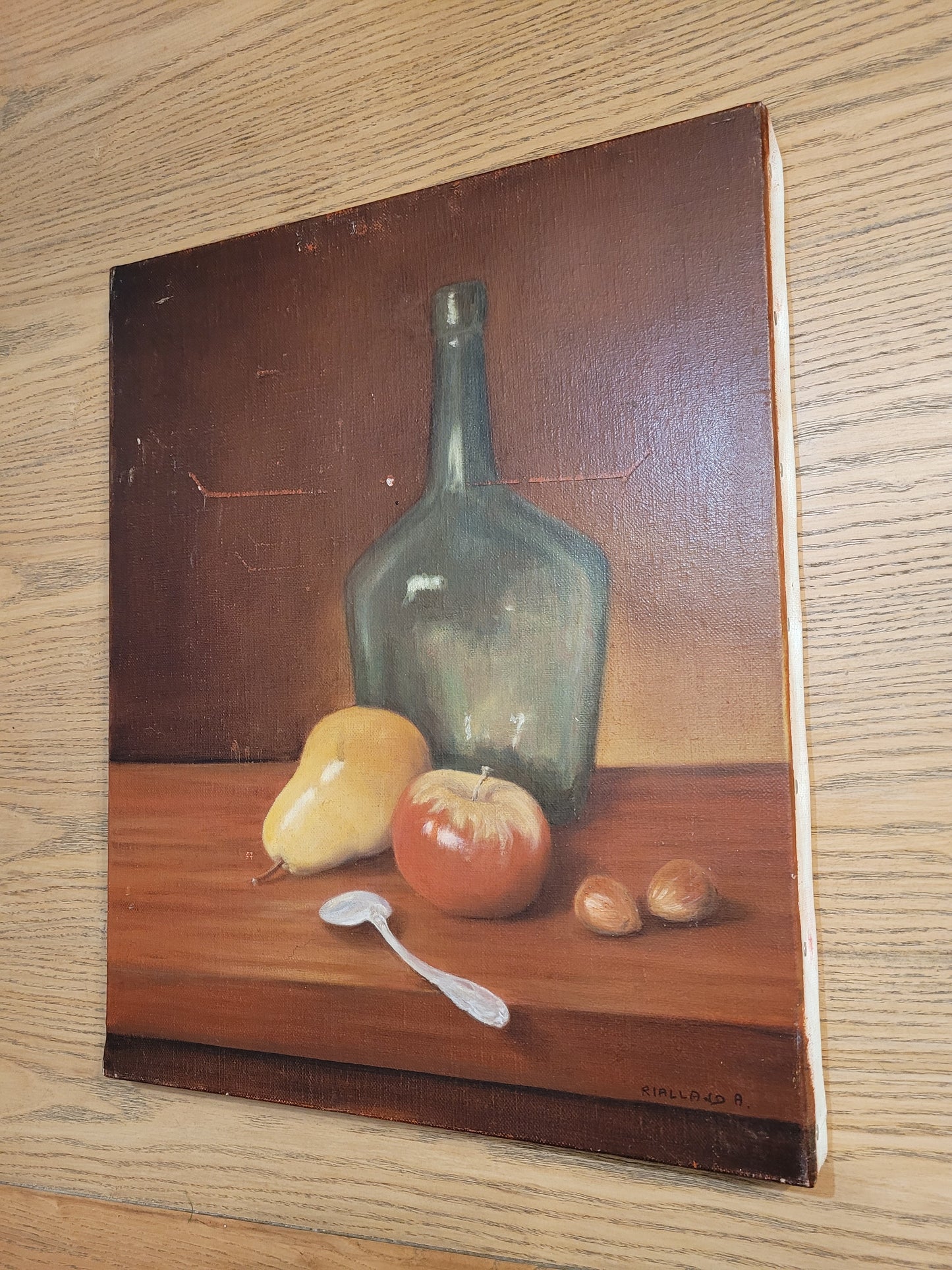 Tableau nature morte - huile sur toile - Signé Annie Rialland