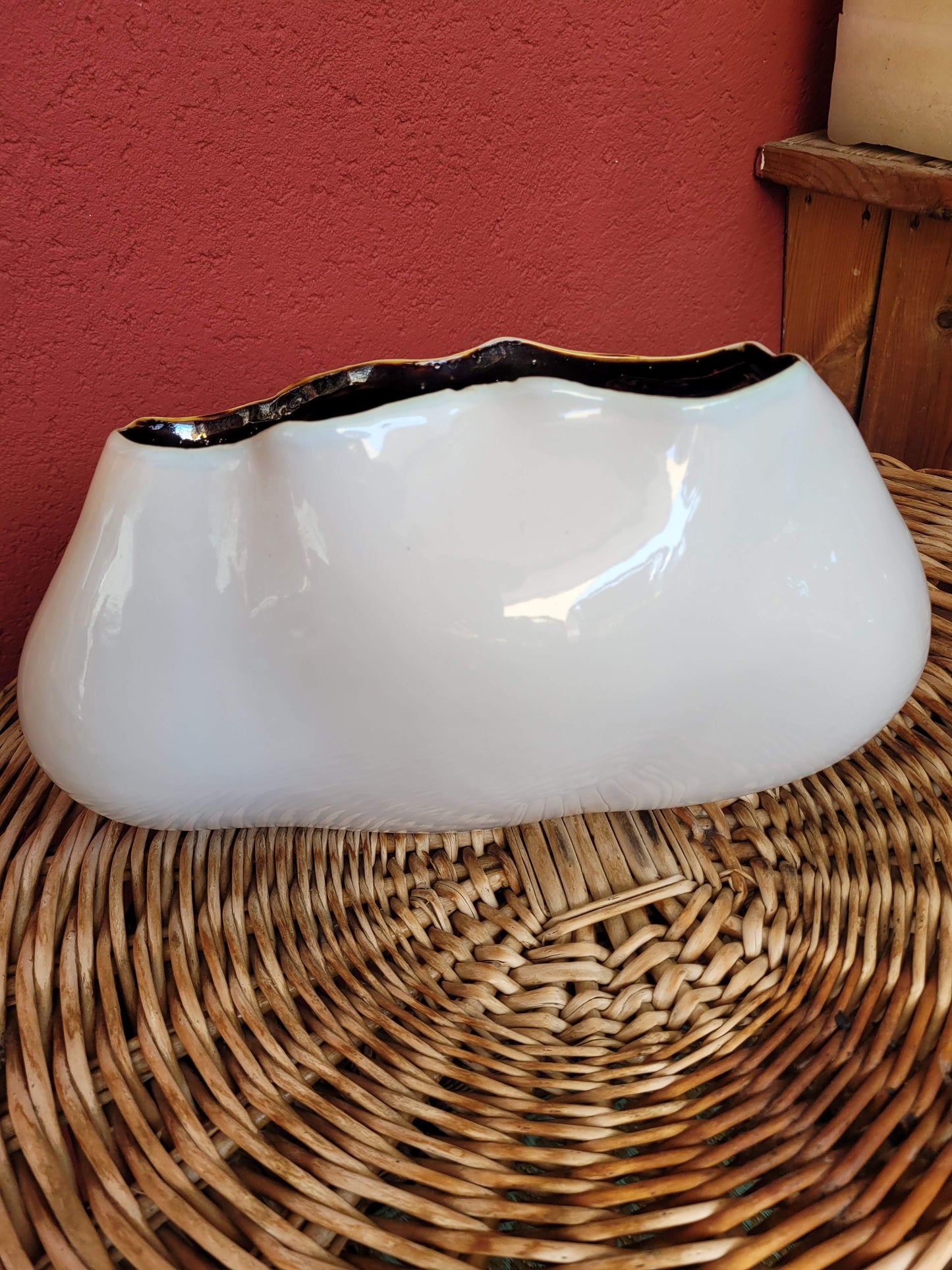 Vase en porcelaine- forme libre- nuage - ref 135