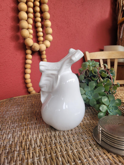 Vase soliflore Poire en porcelaine - ref 121