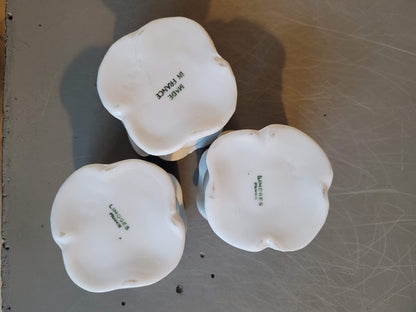 Trio de bougeoirs en porcelaine de Limoges - ref 213