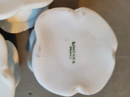 Trio de bougeoirs en porcelaine de Limoges - ref 213