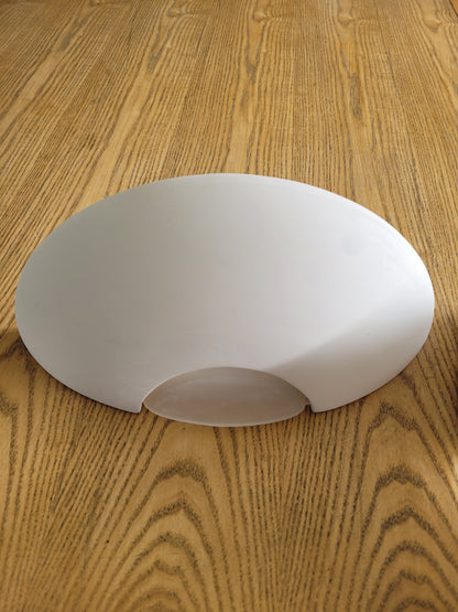 Paire d'appliques demi-lune en plâtre - ref 235