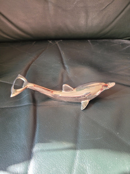 Décapsuleur ouvre-bouteille dauphin chromé Ref 4