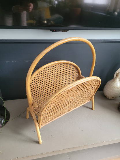 Porte-revues en rotin et cannage - Ref 101
