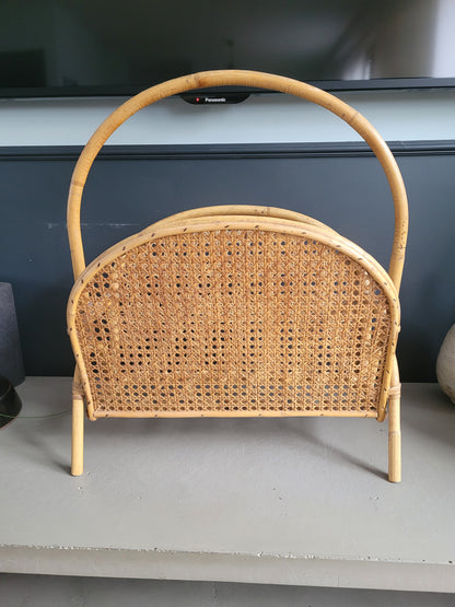 Porte-revues en rotin et cannage - Ref 101