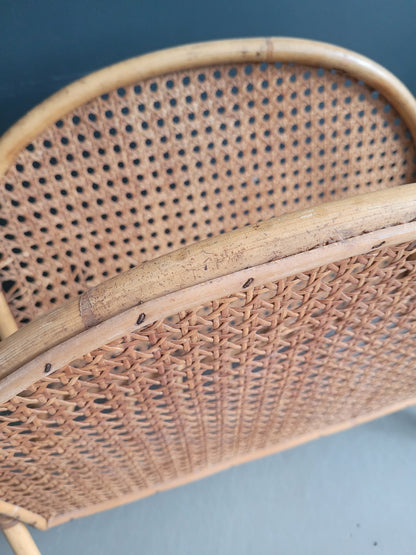 Porte-revues en rotin et cannage - Ref 101