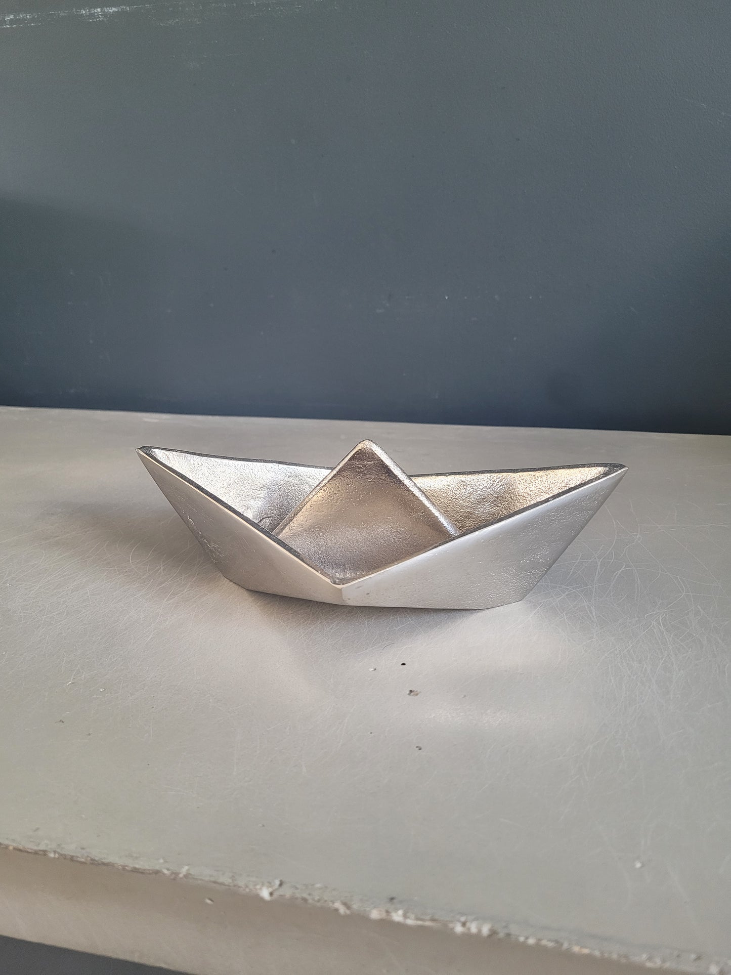 Vide poche bateau origami en zamak - Ref 123
