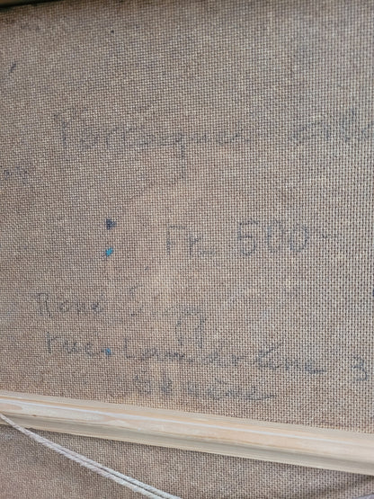 Tableau perroquet émaillé signé René Sigg - Ref 61